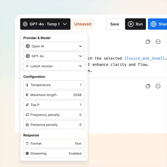 LLM Prompt Playground